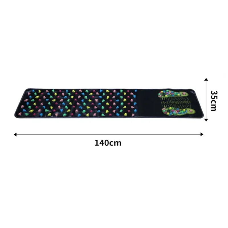 Tapis de massage galets simulation – Tapis réflexologie acupression pieds et jambes