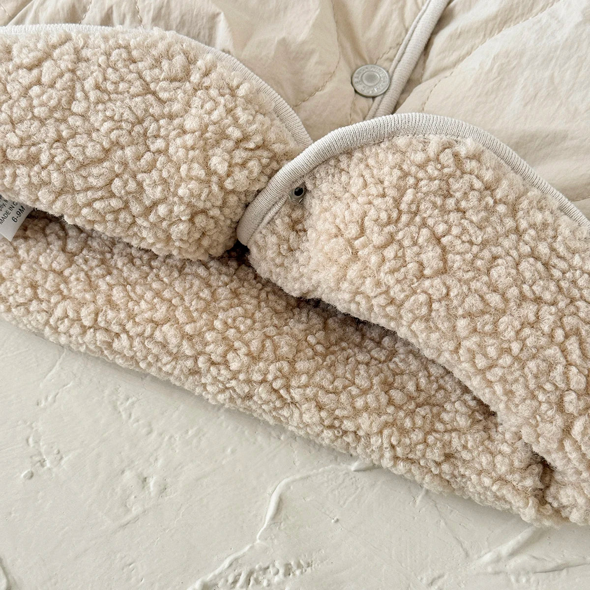 Veste bébé polaire agneau – Manteau chaud hiver pour bébé 6 mois à 3 ans