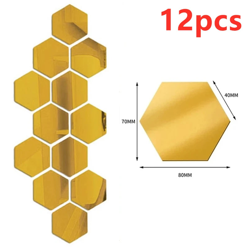 Stickers miroir hexagonaux – vue 12