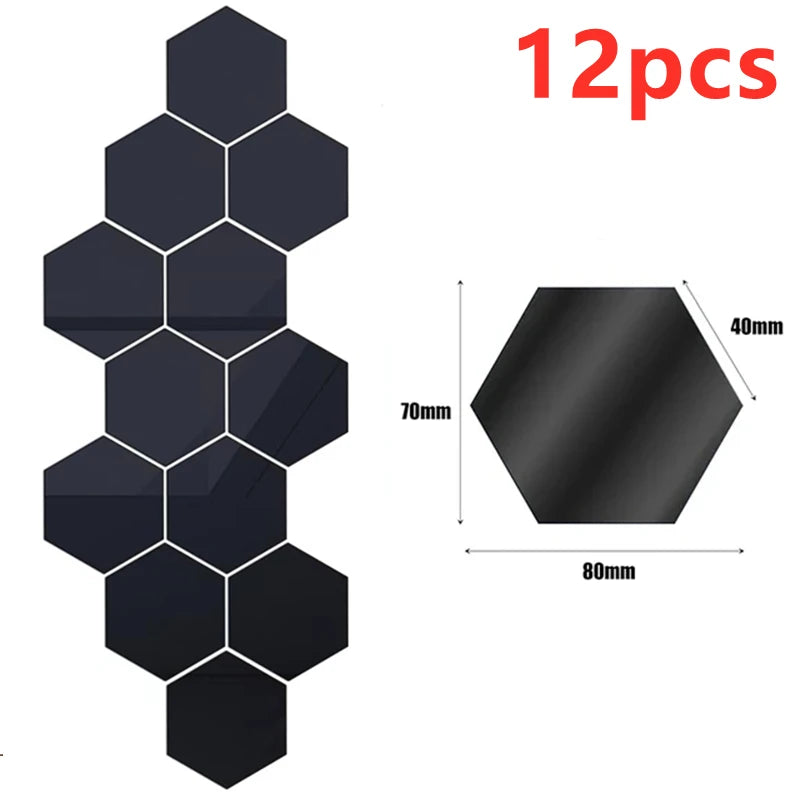 Stickers miroir hexagonaux – vue 9