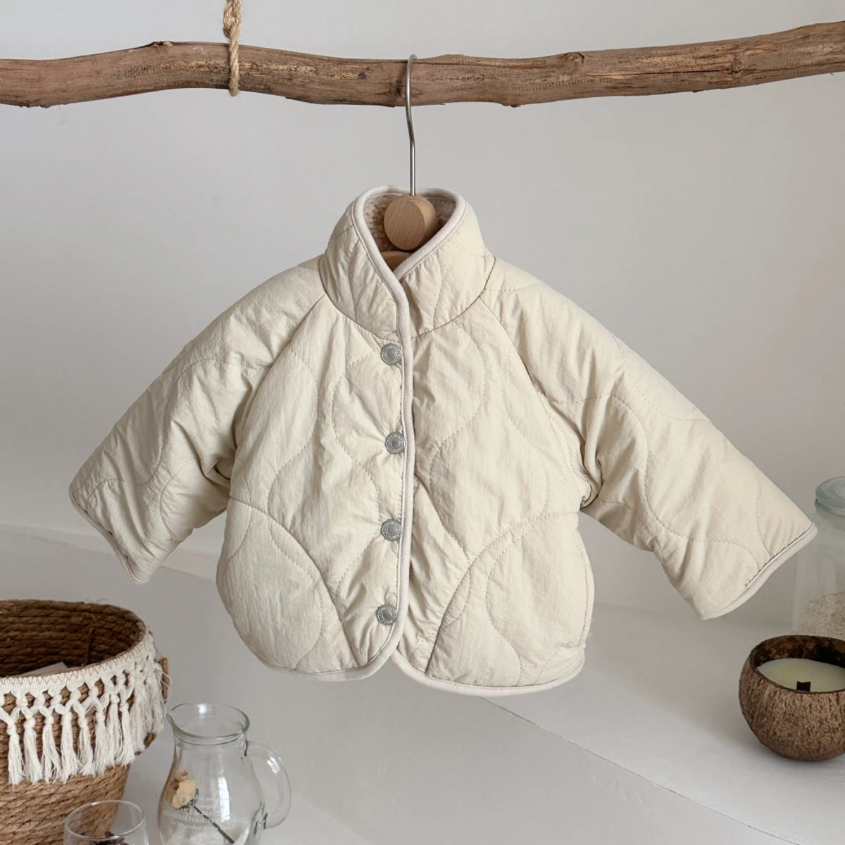 Manteau bébé cachemire – Veste doublée chaude pour bébé et tout-petit 0-3 ans
