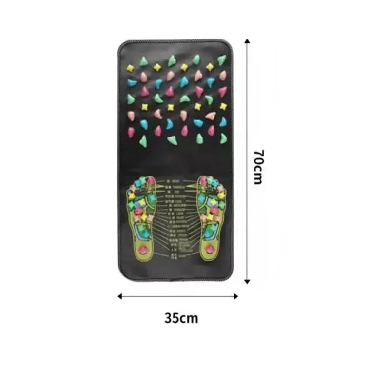 Tapis de massage galets simulation – Tapis réflexologie acupression pieds et jambes