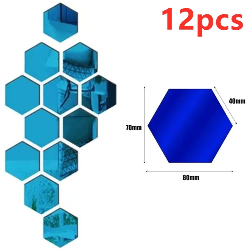 Stickers miroir hexagonaux – vue 10
