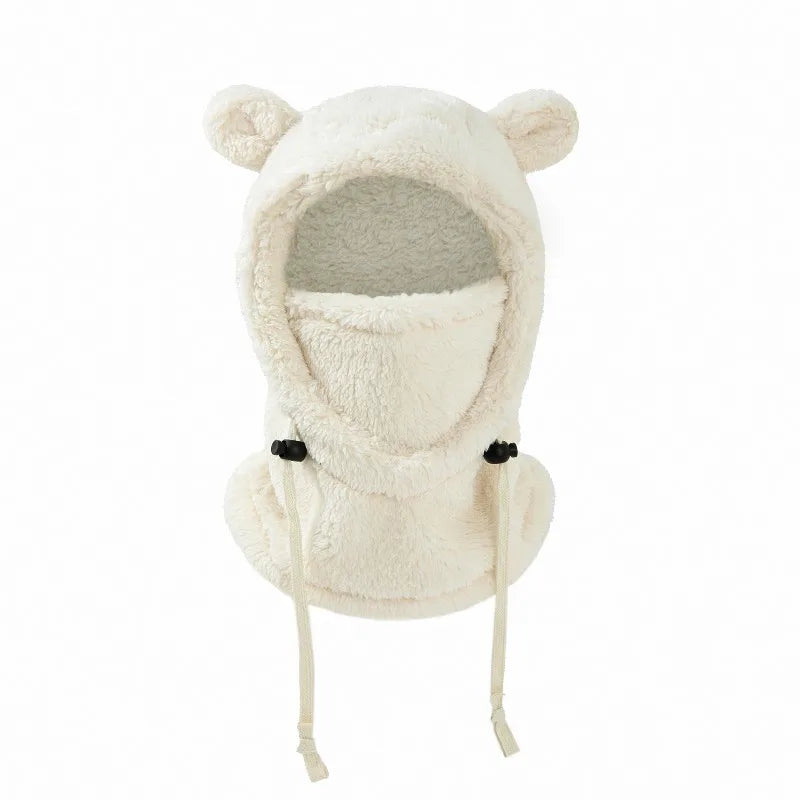 Bonnet Cagoule Enfant 2-en-1 – Protection Oreilles et Coupe-Vent, Coton Tricoté, 3–10 ans