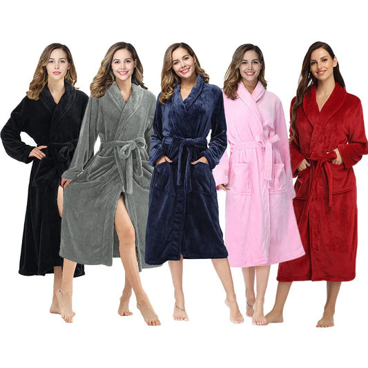 Fleece bathrobe