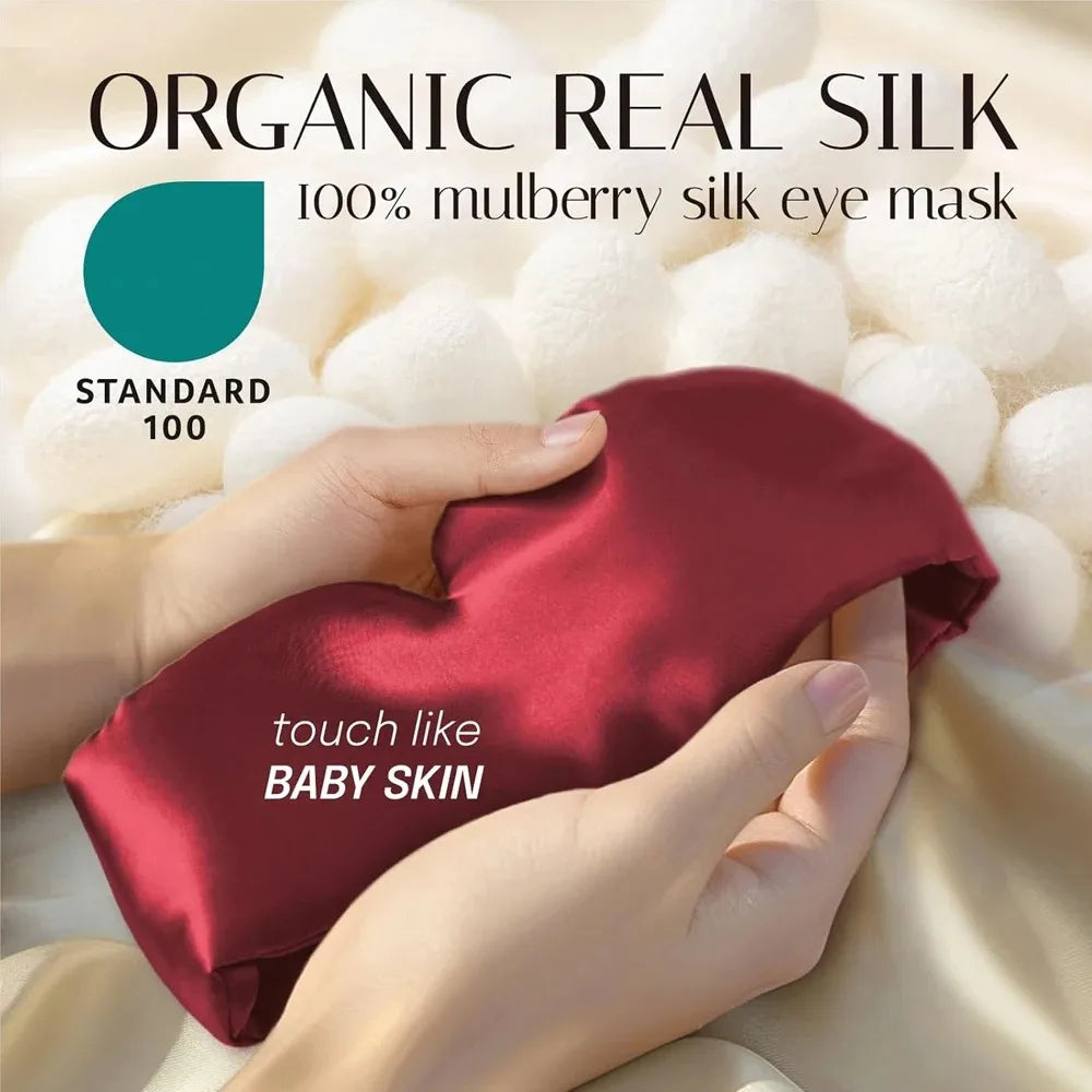 Masque de Sommeil en Soie Mulberry – Anti-Rides et Blocage Lumineux