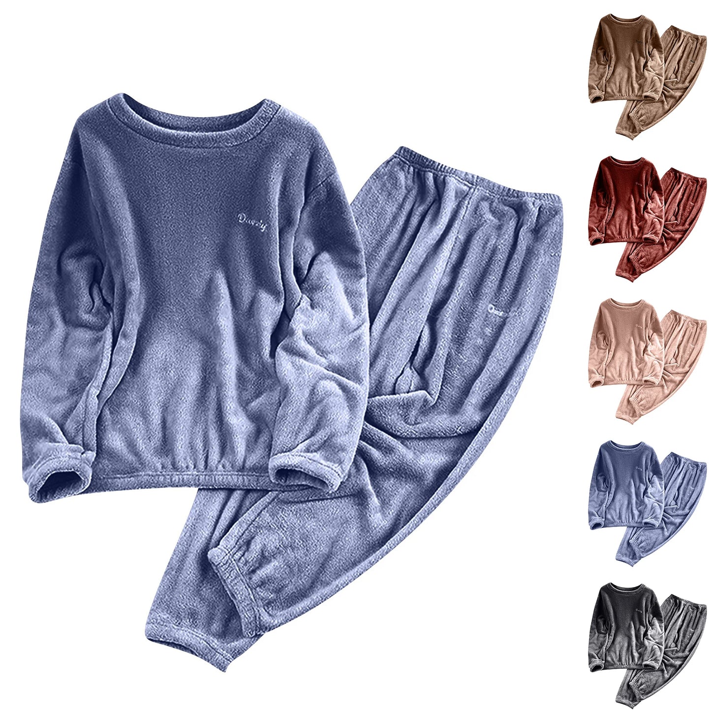 Pyjama enfant flanelle – Ensemble deux pièces chaud et doux hiver garçon fille