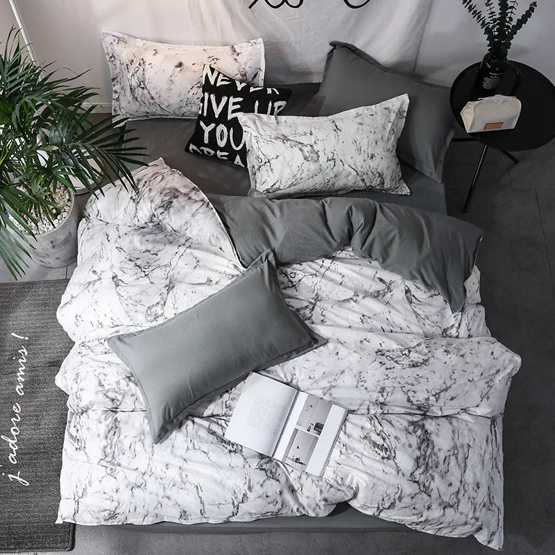 Parure de lit unie en microfibre – vue 5