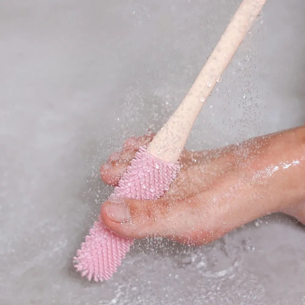 Brosse exfoliante silicone pour orteils – massage et nettoyage doux