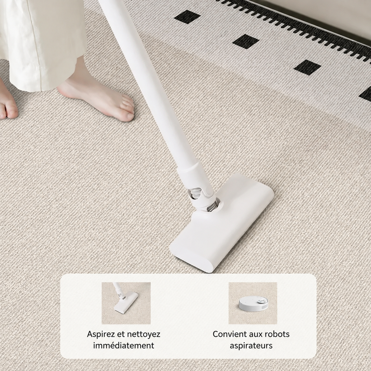 Tapis doux minimaliste lavable – vue 2
