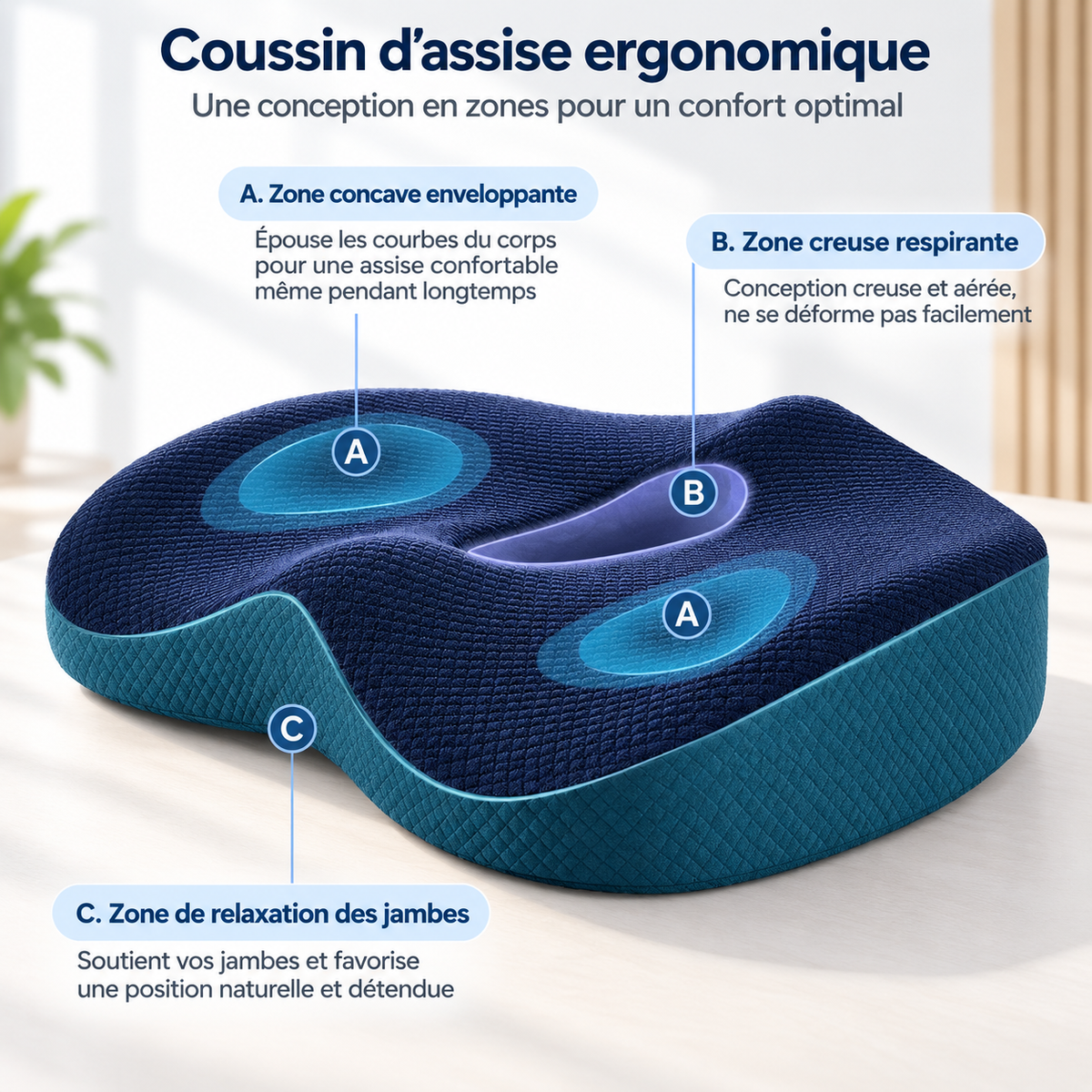 Duo de coussins ergonomiques – vue 2