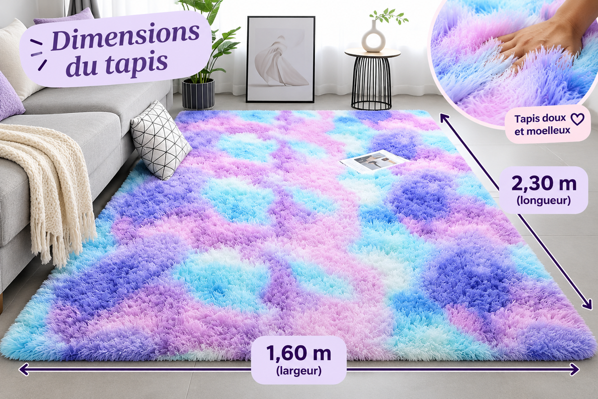 Tapis ultra doux antidérapant – vue 7