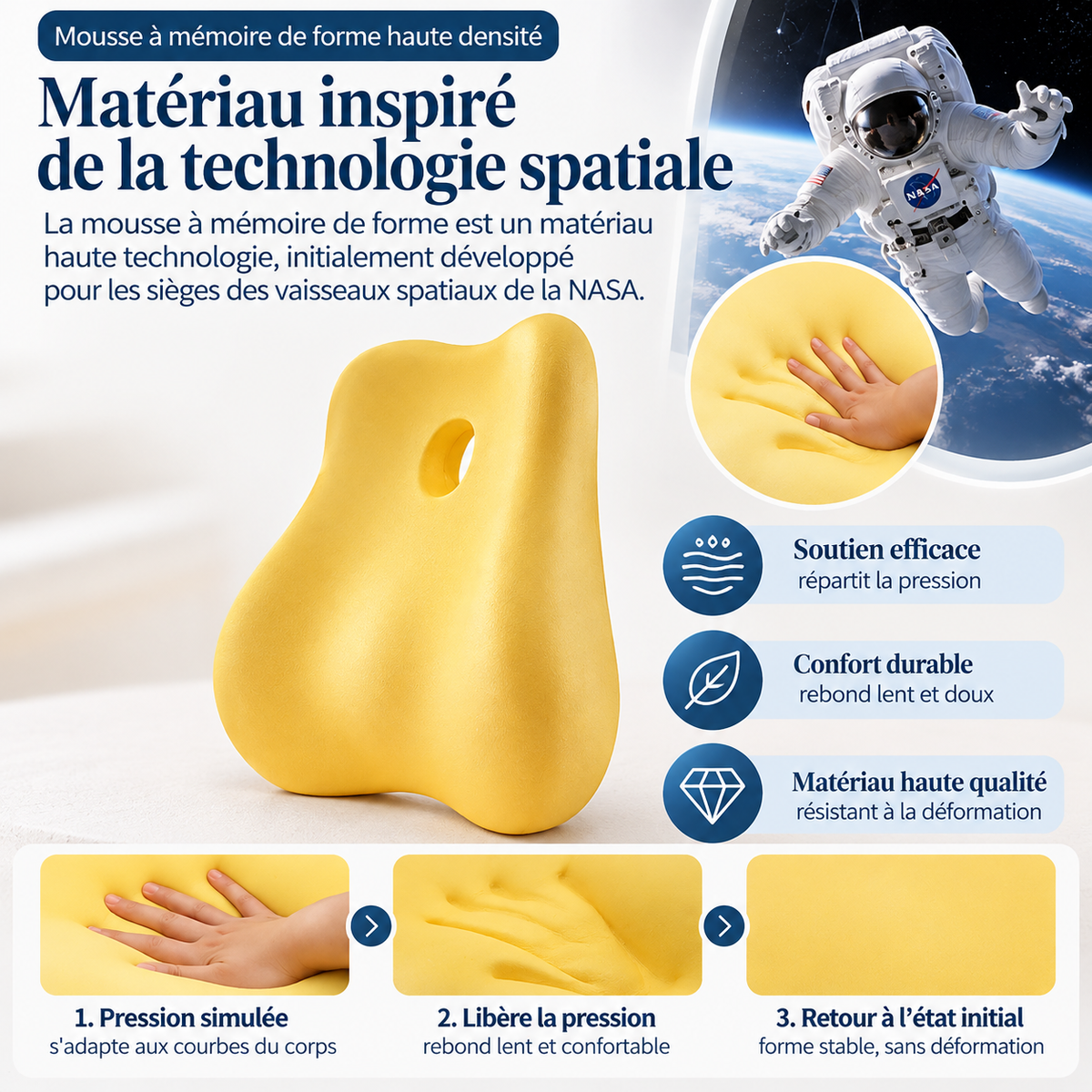 Coussin siège et soutien lombaire – vue 7