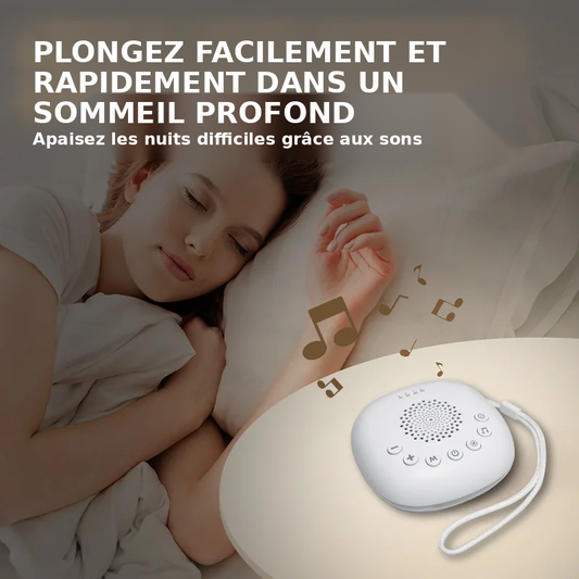 Machine à bruit blanc avec lumière LED respirante et 20 sons