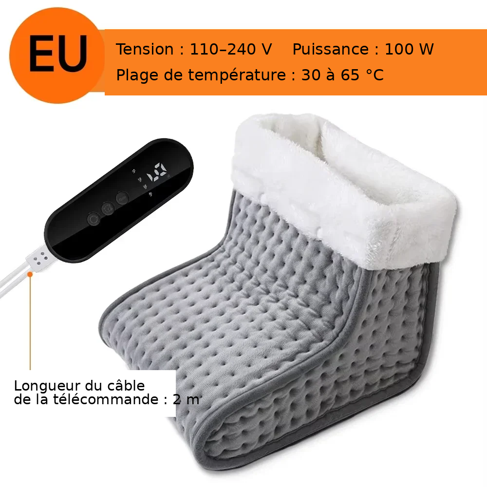 Chauffe-pieds électrique avec 4 modes et minuterie