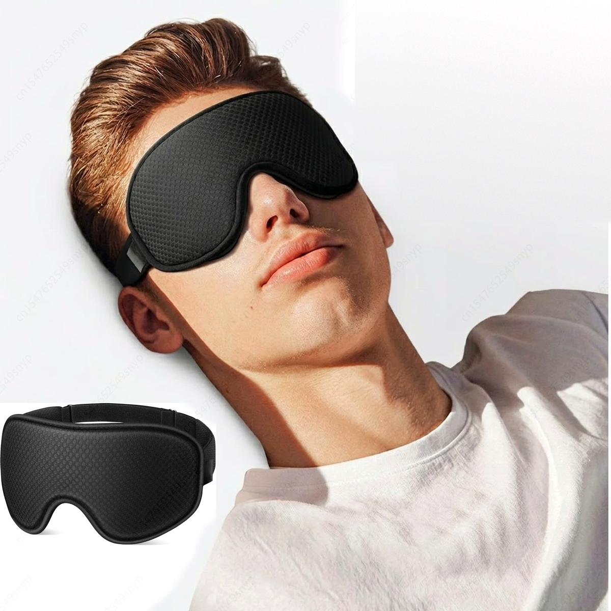 Masque de sommeil 3D respirant et confortable