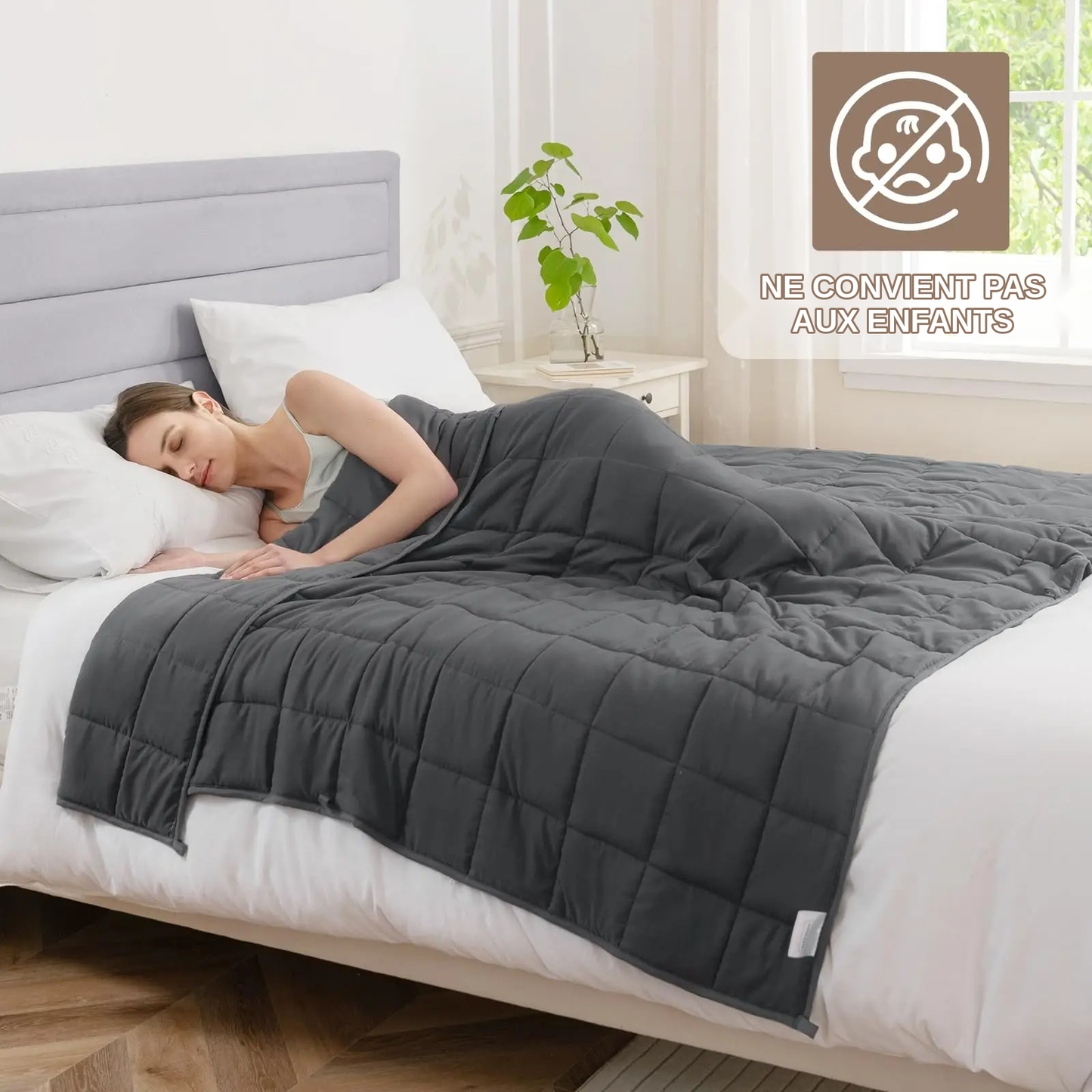 Couverture lestée anti-stress – vue 2